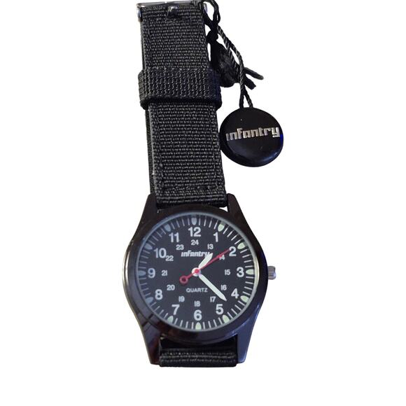 Infantry Mens Watch Quartz New Battery 24-hour dial Box with paperwork Sharp - Picture 9 of 9